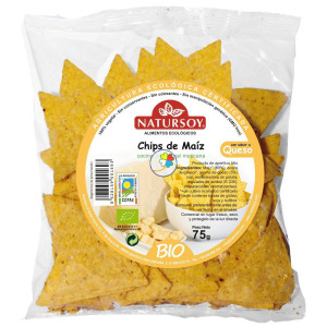 CHIPS DE MAIZ Y QUESO 75Gr. NATURSOY