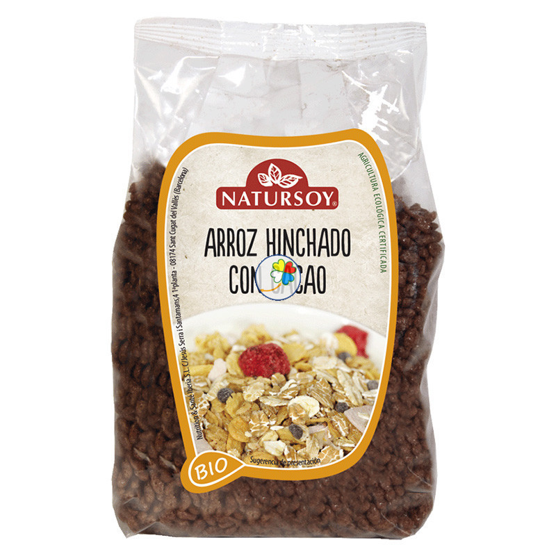 ARROZ HINCHADO CON CACAO 250Gr. NATURSOY