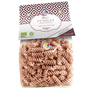 FUSILLI DE LENTEJAS ROJAS BIO 250Gr. FINESTRA