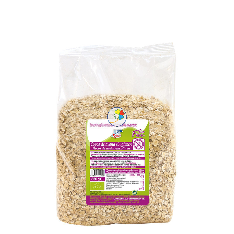 COPOS DE AVENA SIN GLUTEN BIO 350Gr. FINESTRA