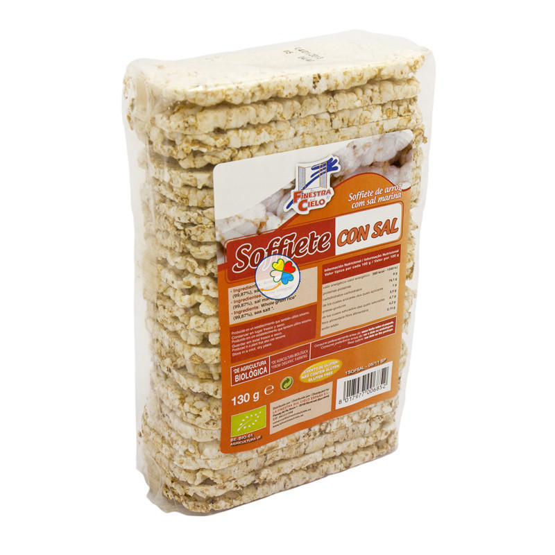 SOFFIETTE DE ARROZ CON SAL BIO 130Gr. FINESTRA