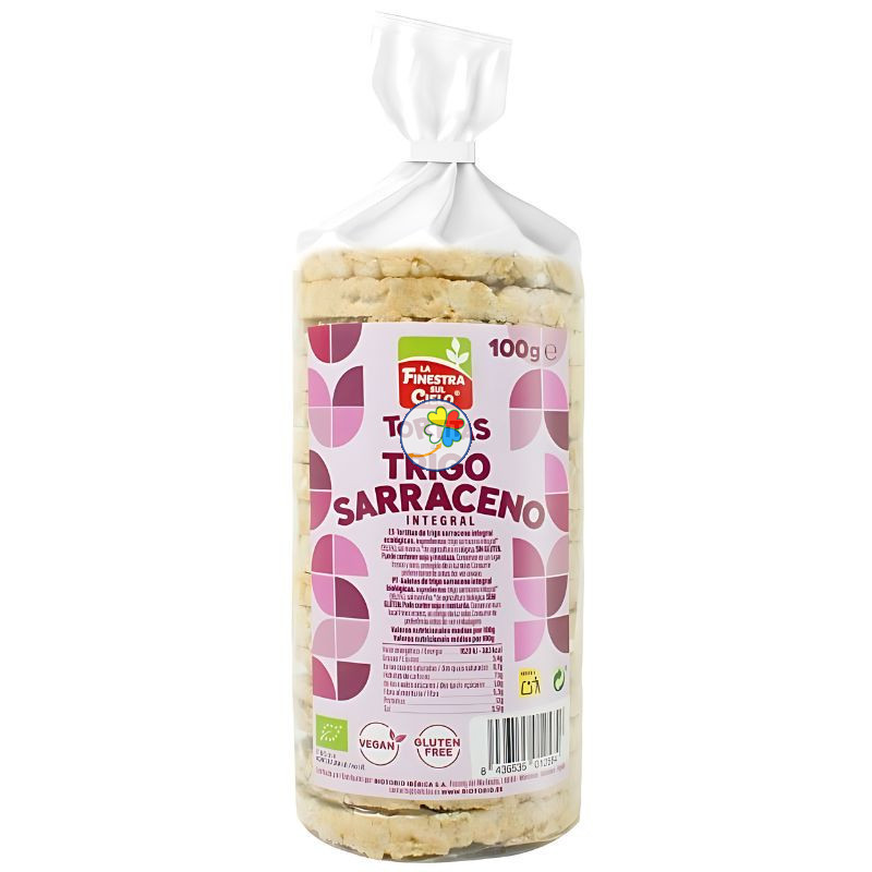 TORTITAS DE TRIGO SARRACENO CON SAL SIN GLUTEN BIO 100G FINESTRA