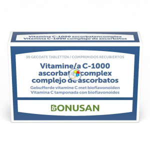 VITAMINA C-1000 COMPLEJO ASCORBATOS 30 COMPRIMIDOS BONUSAN