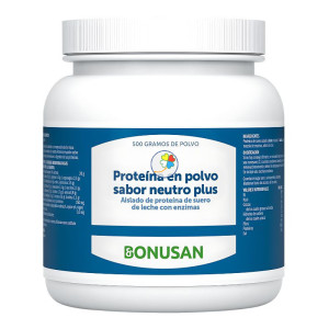 PROTEÍNA EN POLVO SABOR NEUTRO PLUS 500 GR BONUSAN