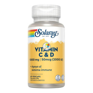 VITAMINA C+D 60 CAPSULAS SOLARAY