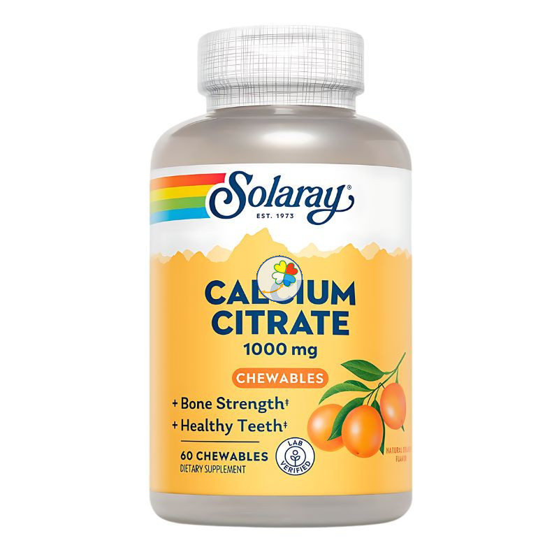 CALCIUM CITRATE 60 COMPRIMIDOS NARANJA SOLARAY