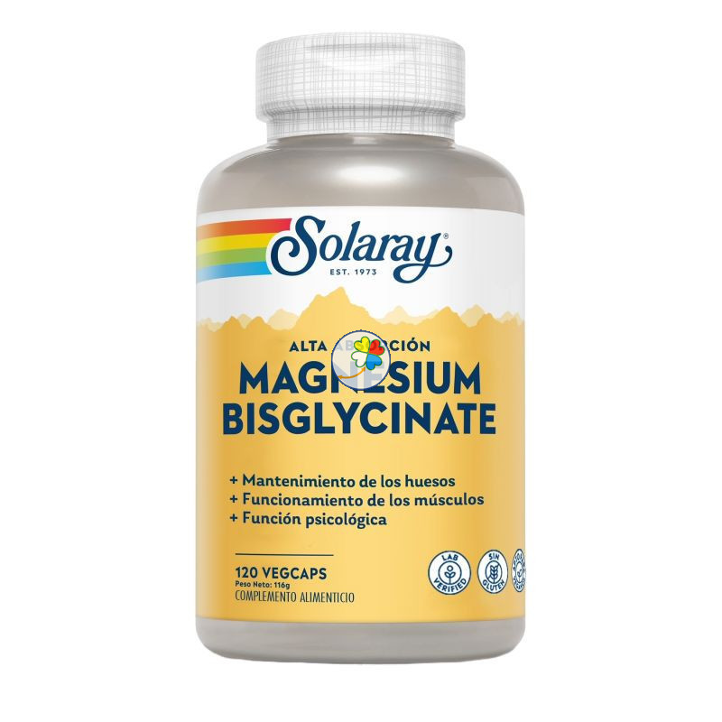 MAGNESIO BISGLYCINATE 120 CAPSULAS SOLARAY