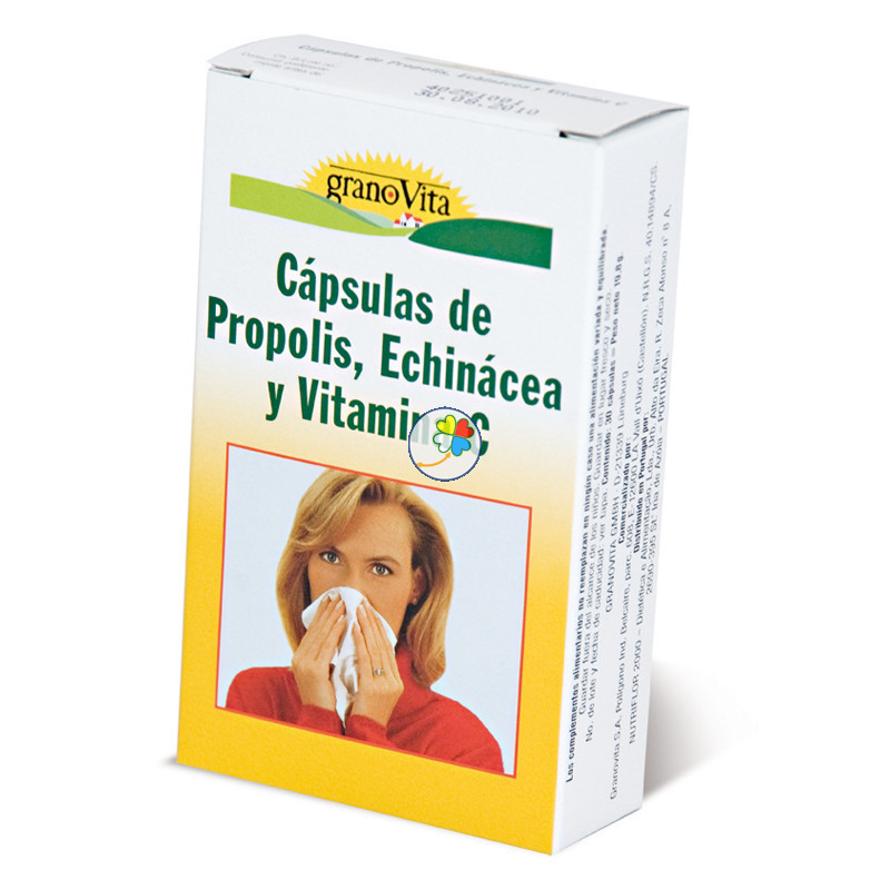 PROPOLIS, ECHINACEA Y VITAMINA C 30 CAPSULAS GRANOVITA