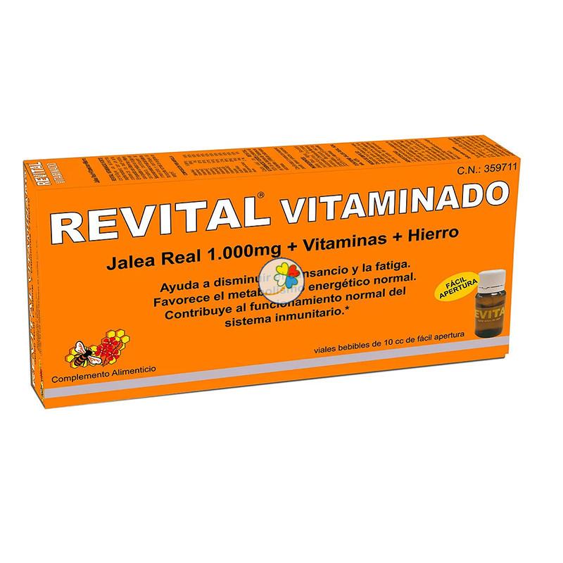 REVITAL JALEA REAL Y VITAMINAS 20 VIALES PHARMA OTC