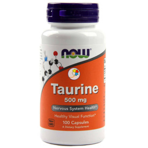 TAURINA 500Mg. 100 CAPSULAS NOW