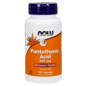 ACIDO PANTOTENICO 500Mg. 100 CAPSULAS NOW