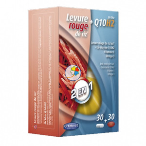 LEVURE ROUGE DE RIZ & ORTHO Q10 30 CAPSULAS/30 PERLAS ORTHONAT