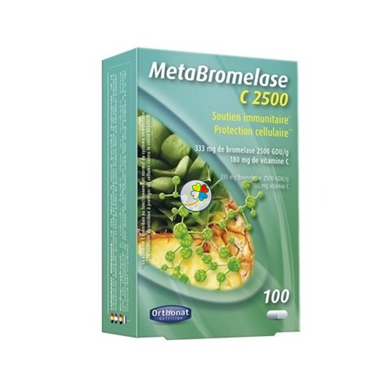 METABROMELASE C 2500 100 CAPSULAS ORTHONAT