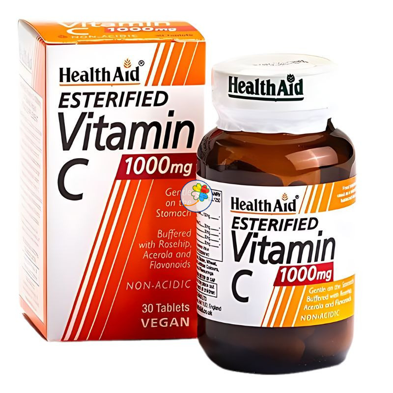 ESTERIFIED VITAMINA C 1000MG 30 TABLETAS HEALTH AID