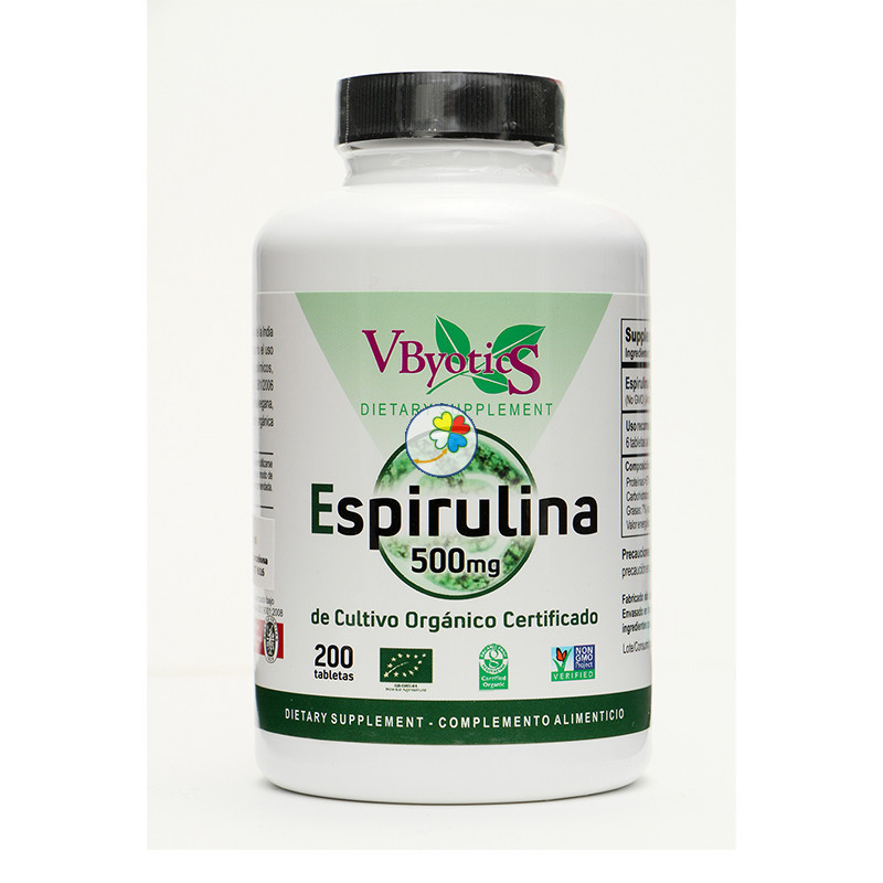 ESPIRULINA 200 TABLETAS VBYOTICS