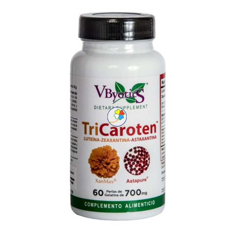 TRICAROTEN 60 PERLAS VBYOTICS