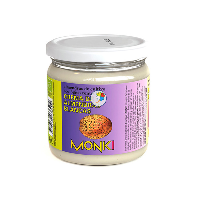 MANTEQUILLA ALMENDRAS BLANCAS 330Gr. ECO MONKI