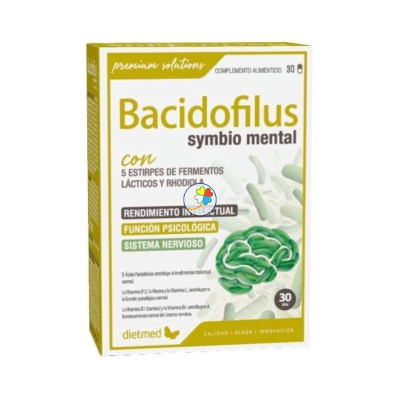 BACIDOFILUS SYMBIO MENTAL 30 CAPSULAS DIETMED