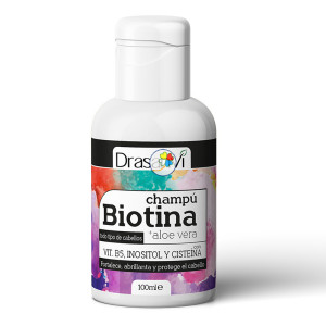 CHAMPU BIOTINA Y ALOE VERA 100Ml. DRASANVI