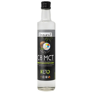 ACEITE MCT COCO PURO 100% C8 500ML KETO DRASANVI