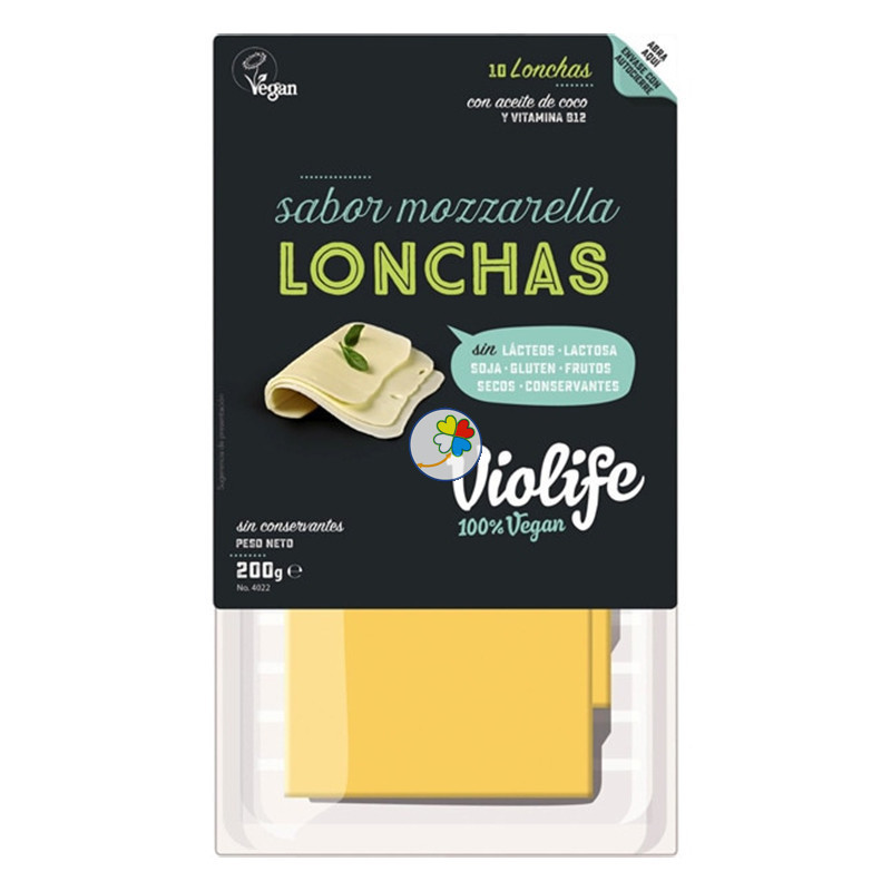 LONCHAS VEGANAS MOZZARELLA 200Gr. VIOLIFE