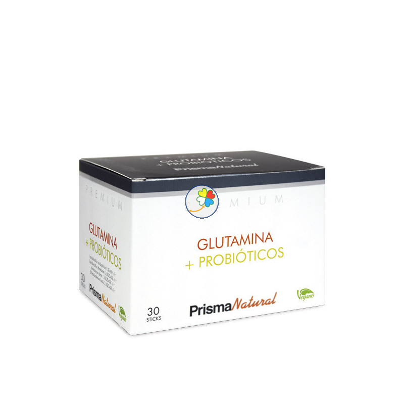 GLUTAMINA CON PROBIOTICOS 30 STICKS PRISMA PREMIUM