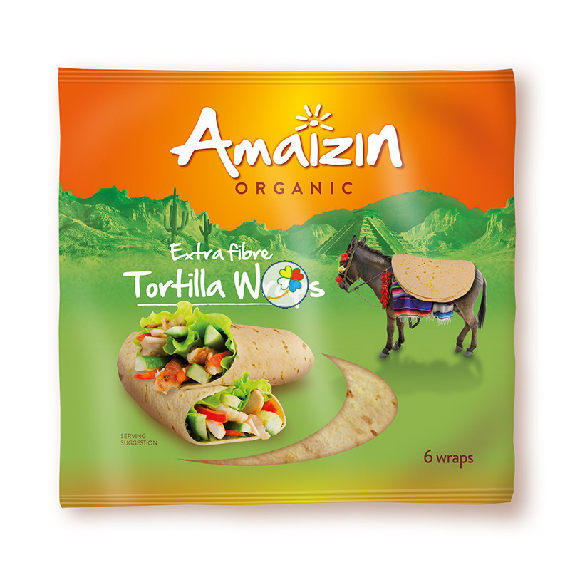 TORTILLA CON SALVADO DE TRIGO 240Gr. AMAIZIN