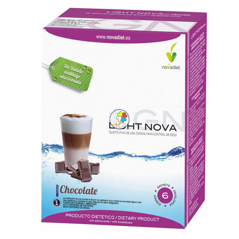 BATIDO LIGHT NOVA CHOCOLATE 6x35Gr. NOVA DIET