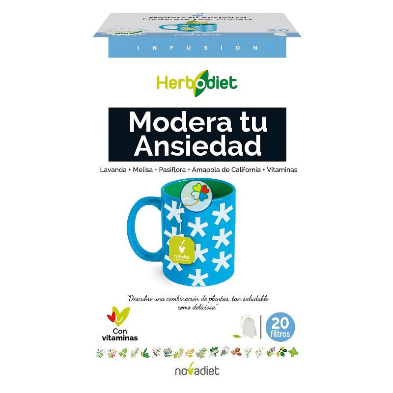 HERBODIET MODERA TU ANSIEDAD 20 FILTROS NOVA DIET