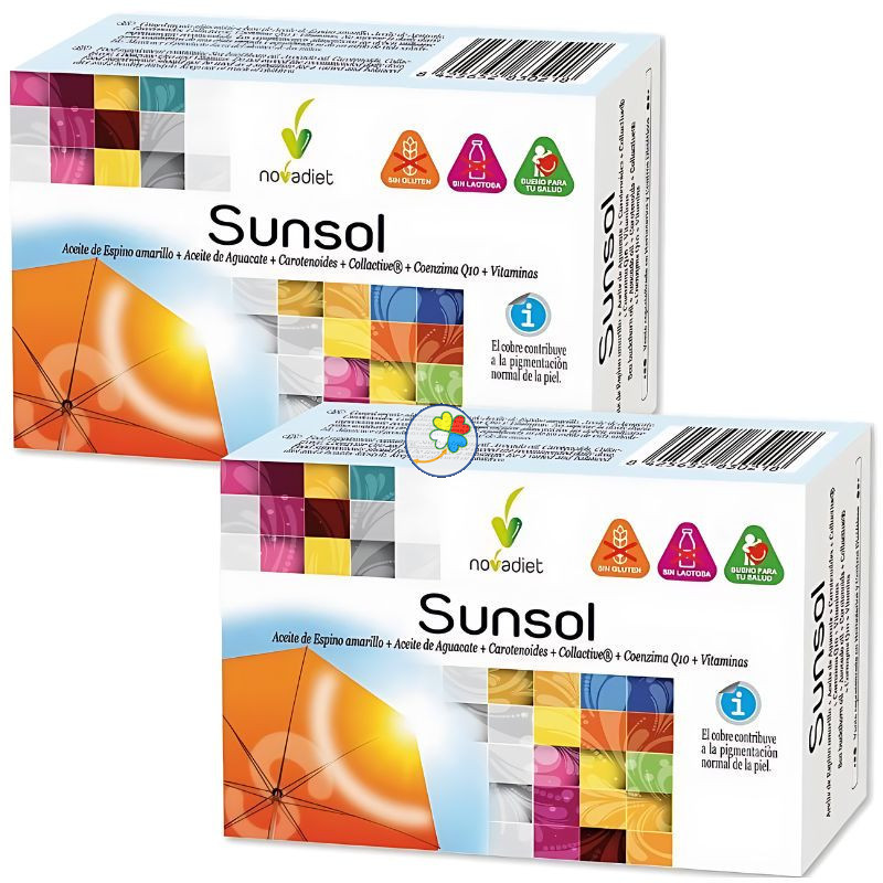 PACK SUNSOL 30% DTO EN LA 2ªUD 2x30 CÁPSULAS NOVA DIET