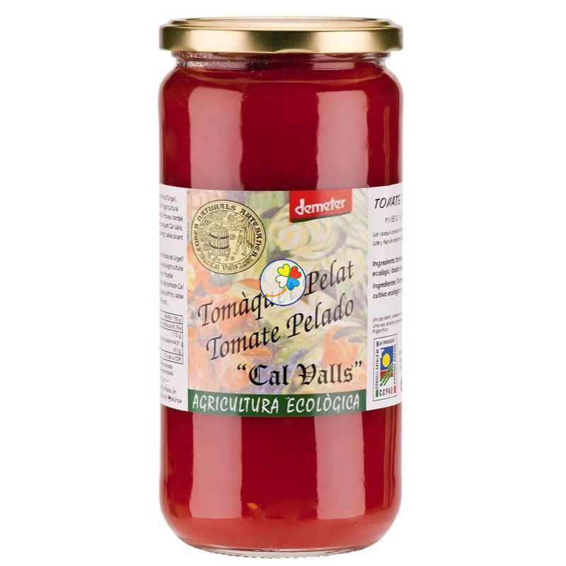 TOMATE ENTERO PELADO DEMETER 420Gr. CAL VALLS