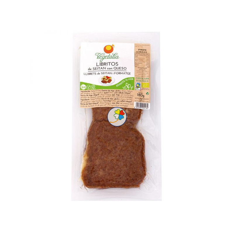 LIBRITOS DE SEITAN CON QUESO BIO 180Gr. VEGETALIA