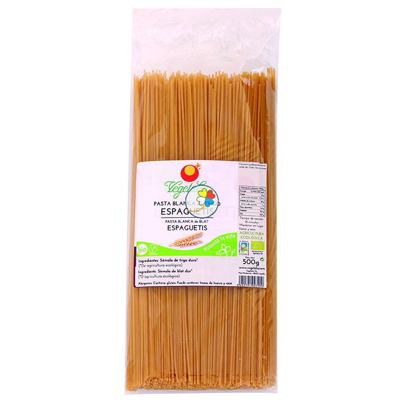 BIO ESPAGUETIS (PASTA BLANCA DE TRIGO) 500Gr. VEGETALIA