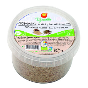 GOMASIO CON ALGAS Y SAL DEL HIMALAYA TARRINA 120Gr. VEGETALIA