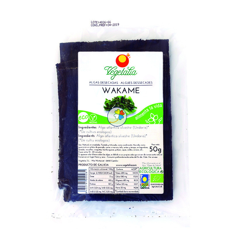 ALGA WAKAME BIO 50Gr. VEGETALIA