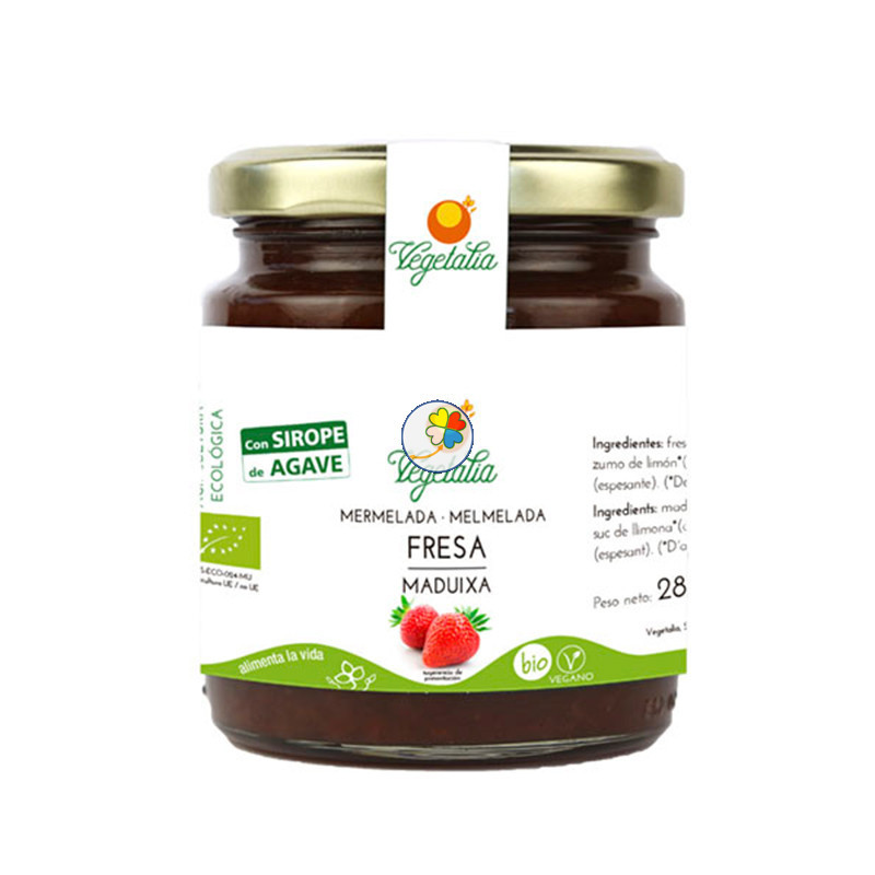 MERMELADA DE FRESA CON AGAVE BIO 265Gr. VEGETALIA