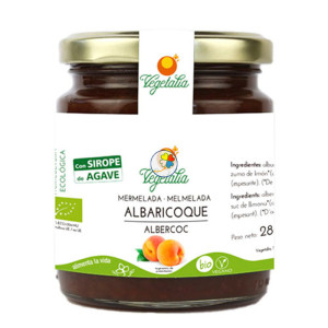 MERMELADA DE ALBARICOQUE CON AGAVE BIO 265Gr. VEGETALIA