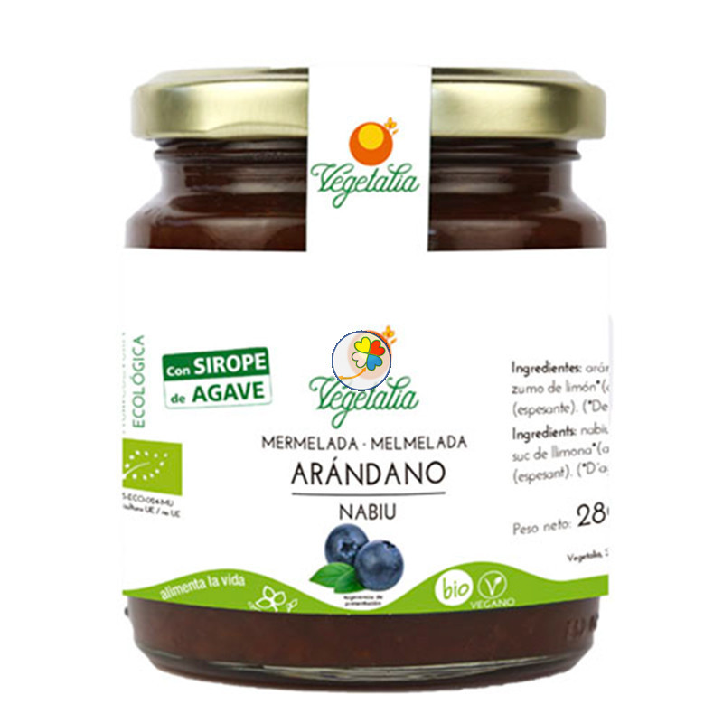 MERMELADA DE ARANDANO CON AGAVE BIO 265Gr. VEGETALIA