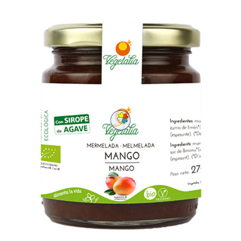 MERMELADA DE MANGO CON AGAVE BIO 265Gr. VEGETALIA