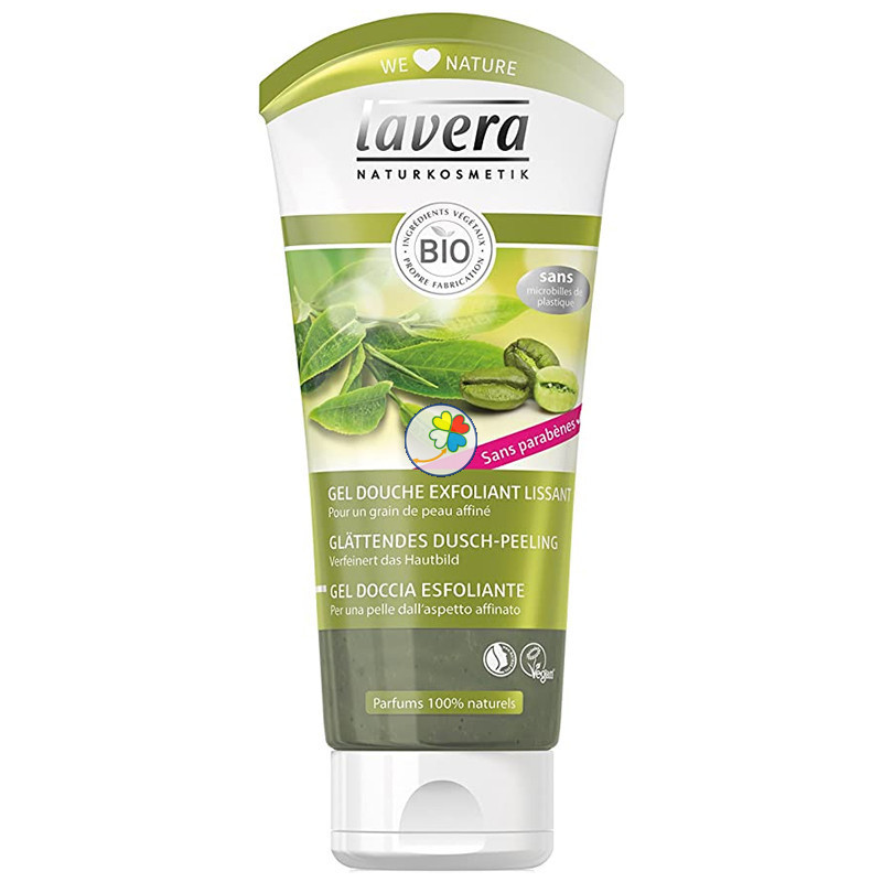 EXFOLIANTE CORPORAL DE CAFE VERDE Y UVA 200Ml. LAVERA