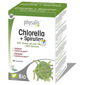 CHLORELLA + SPIRULINA 200 COMPRIMIDOS PHYSALIS