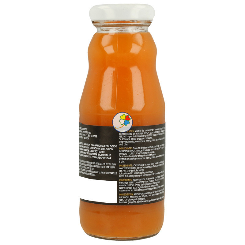 ZUMO DE ZANAHORIA, NARANJA Y LIMON 200Ml. DELIZUM