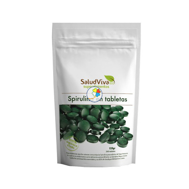 SPIRULINA  EN TABLETAS 125Gr. SALUD VIVA