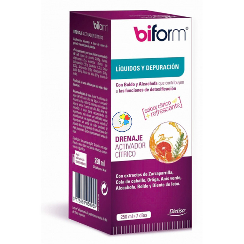 DRENAJE ACTIVADOR CITRICO 250Ml. BIFORM