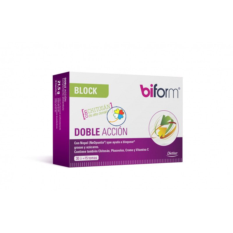 BLOCK DOBLE ACCION 30 CAPSULAS BIFORM