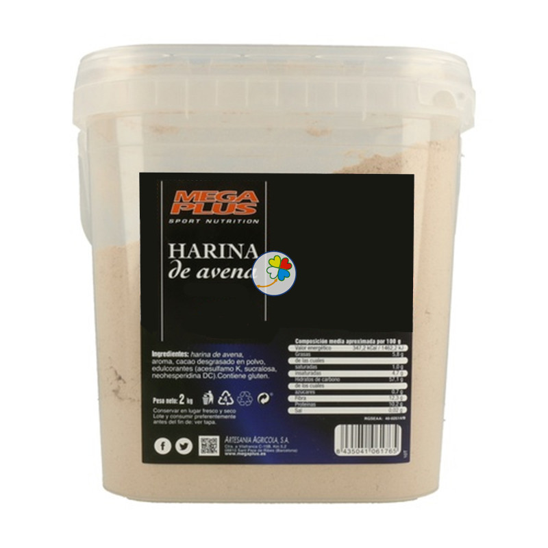 HARINA DE AVENA NATURAL 2Kg. MEGAPLUS