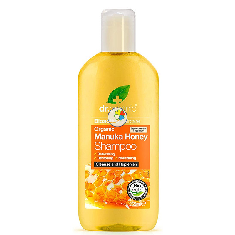 CHAMPU DE MIEL DE MANUKA 265Ml. DR. ORGANIC