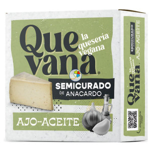 QUESO VEGANO AJO Y ACEITE 160Gr ECO QUEVANA