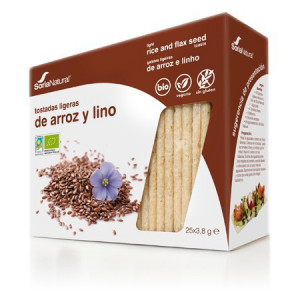 Soria Natural Tostadas Ligeras Arroz Integral y Quinoa 25uds