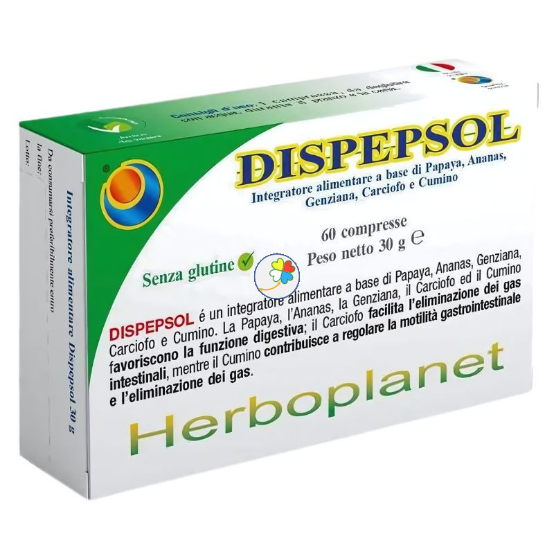 DISPEPSOL 30 Gr 60 COMPRIMIDOS HERBOPLANET